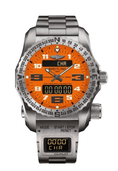 Breitling E76325A5/O508/E8017510/B999/165E : Emergency II Orange / Co-Pilot