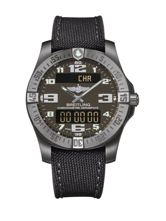 Breitling E7936310/F562/109W/A20BASA.1 : Aerospace Evo Titanium / Grey / Military / Pin
