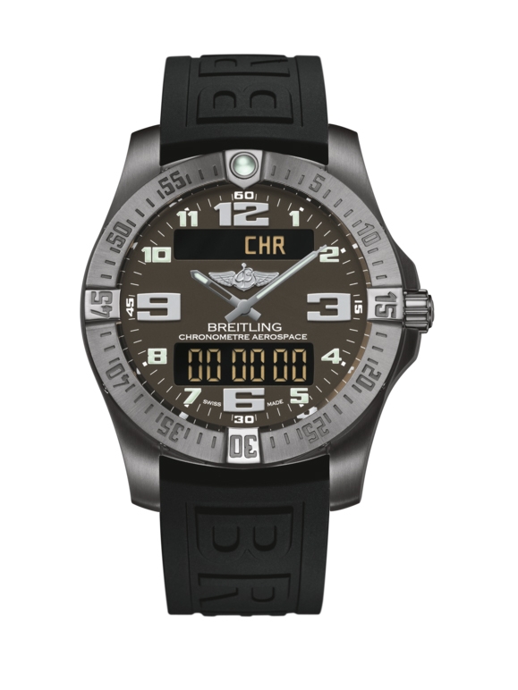 Breitling E7936310/F562/152S/A20SS.1 : Aerospace Evo Titanium / Grey / Rubber / Pin