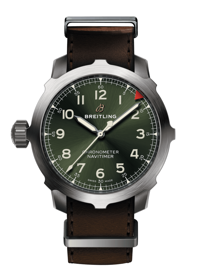 Breitling EB204010.L535.491X : Navitimer Super 8 B20 Automatic 46 Titanium / Green / NATO