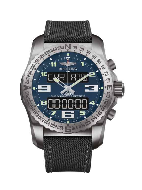 Breitling EB501019/C904/100W/A20BASA.1 : Cockpit B50 Titanium / Blue / Military / Pin