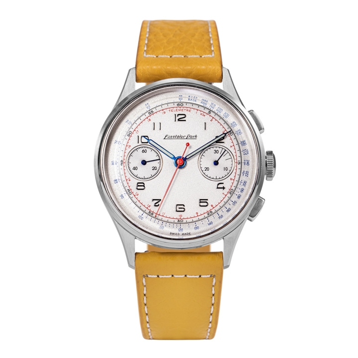 Excelsior Park EP95000-YE : Chronograph Stainless Steel / White / Yellow-Brown Matte