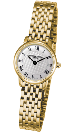 Frederique Constant FC-200MCS5B : Slimline Mini Yellow Gold / Silver / Bracelet