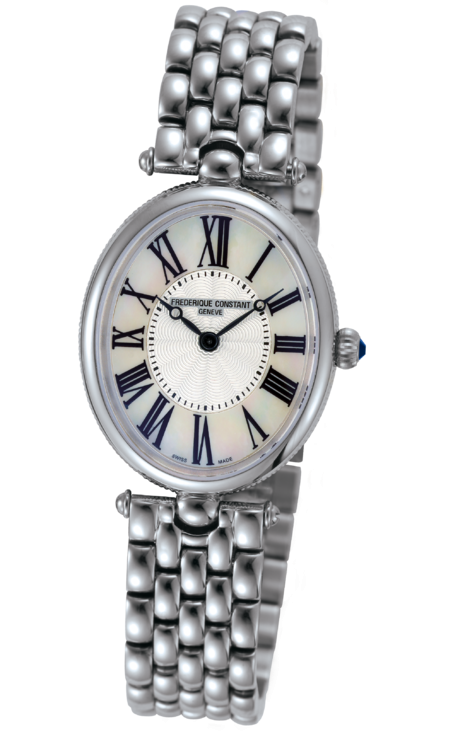 Frederique Constant FC-200MPW2V6B : Art Deco Oval Stainless Steel / Silver / Bracelet
