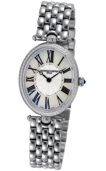 Frederique Constant FC-200MPW2VD6B : Art Deco Oval Stainless Steel - Diamond / Silver / Bracelet