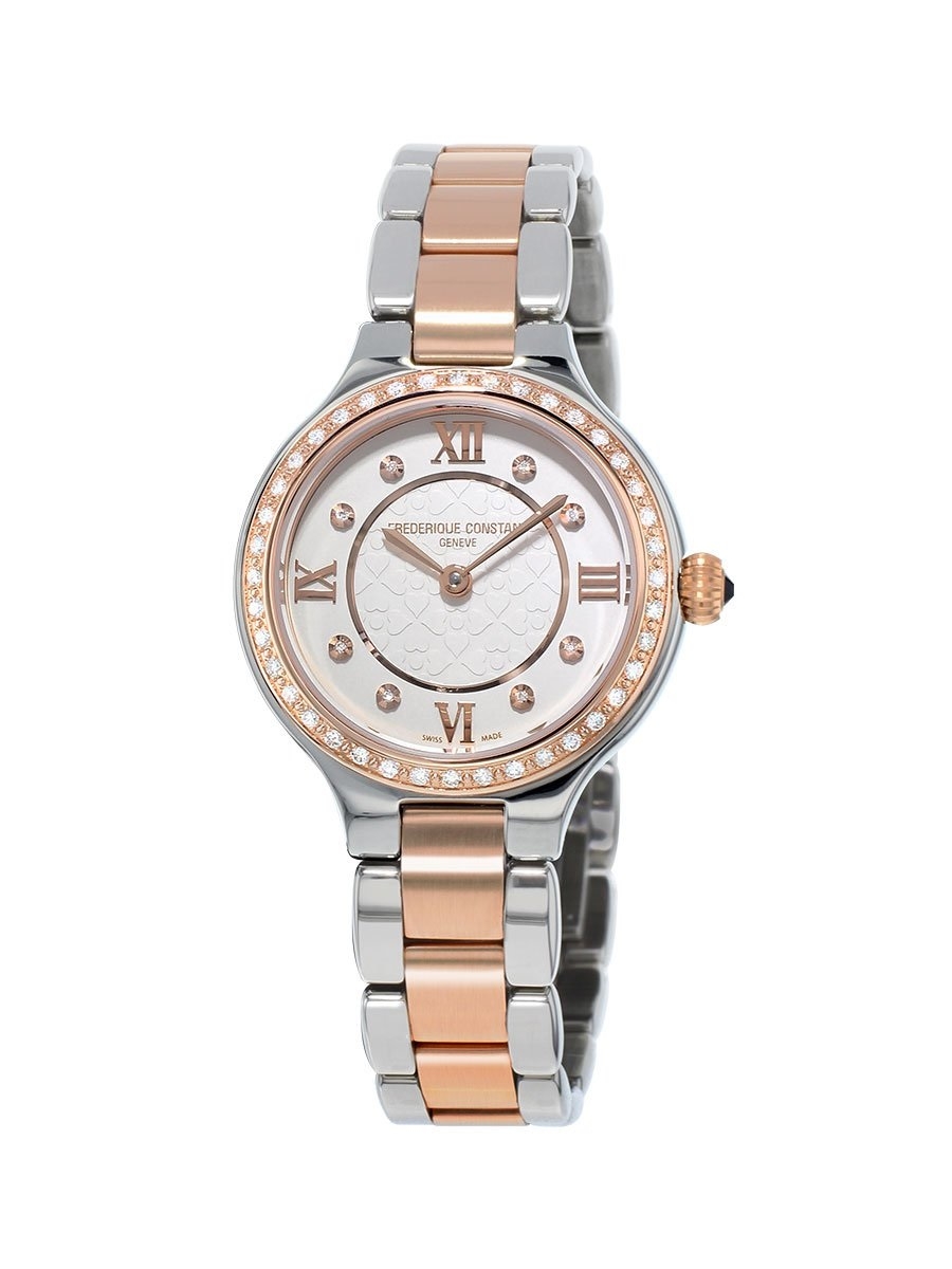 Frederique Constant FC-200WHD1ERD32B : Constant Classic Delight Stainless Steel - Rose Gold - Diamond / Silver / Bracelet