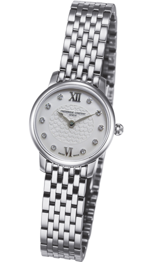Frederique Constant FC-200WHDS6B : Slimline Mini Stainless Steel / Silver / Bracelet