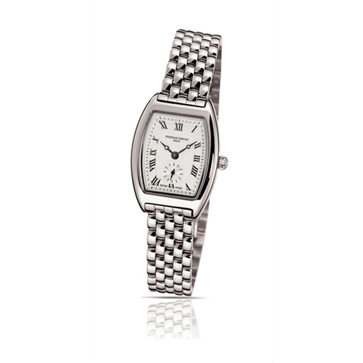Frederique Constant FC-235M1T26B : Art Deco Tonneau Small Second Stainless Steel / Silver / Bracelet