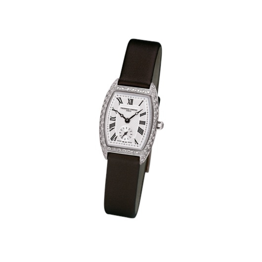 Frederique Constant FC-235M1TPV26 : Art Deco Tonneau Small Second Stainless Steel - Diamond / Silver