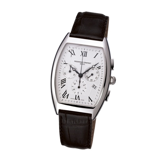 Frederique Constant FC-292M4T26 : Art Deco Tonneau Chrono Quartz Stainless Steel / Silver