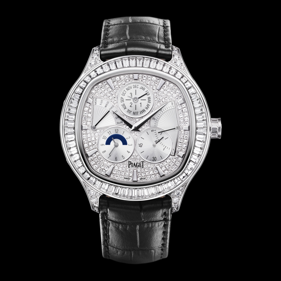 Piaget G0A35020 : Emperador Coussin Perpetual Calendar White Gold Full Diamond