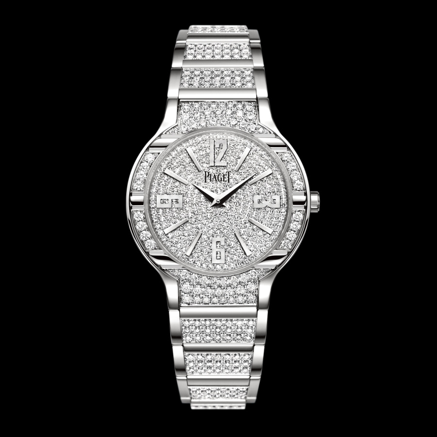 Piaget G0A36234 : Polo 32 Quartz White Gold Full Diamond