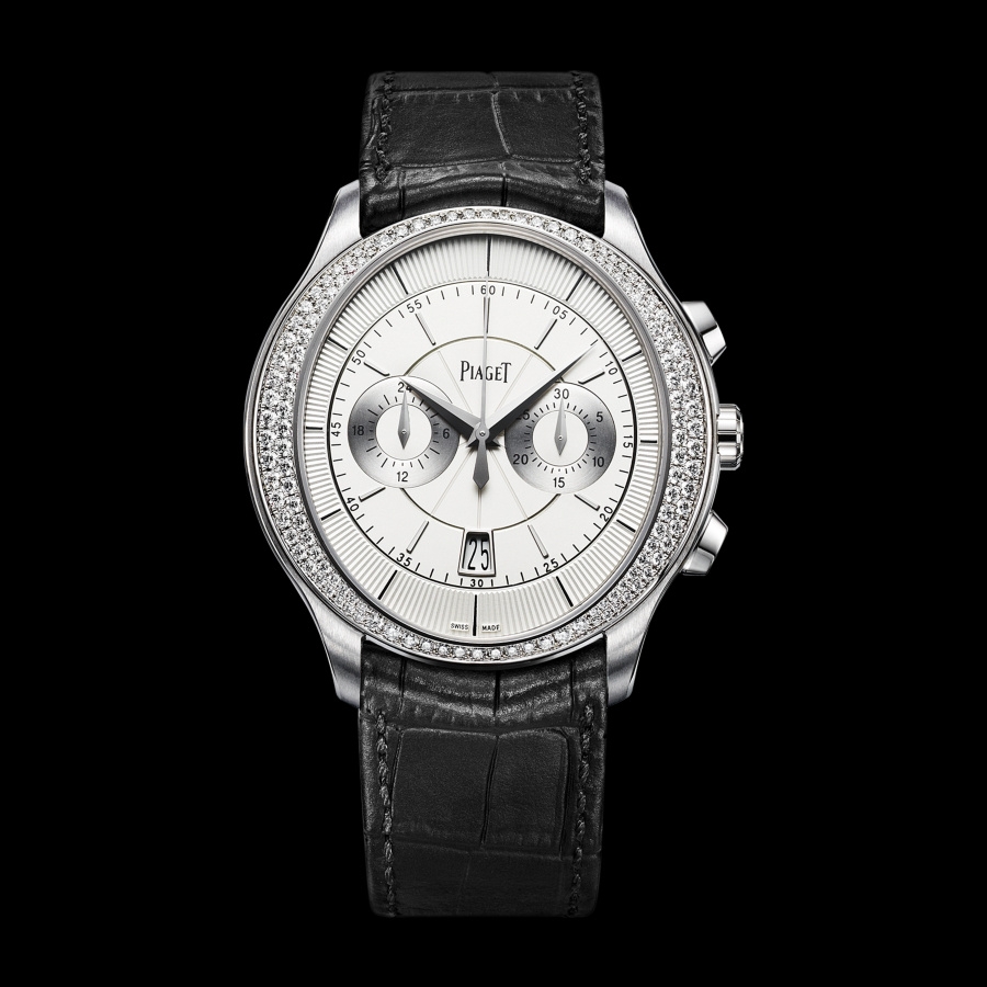 Piaget G0A37113 : Gouverneur Chronograph White Gold Diamond