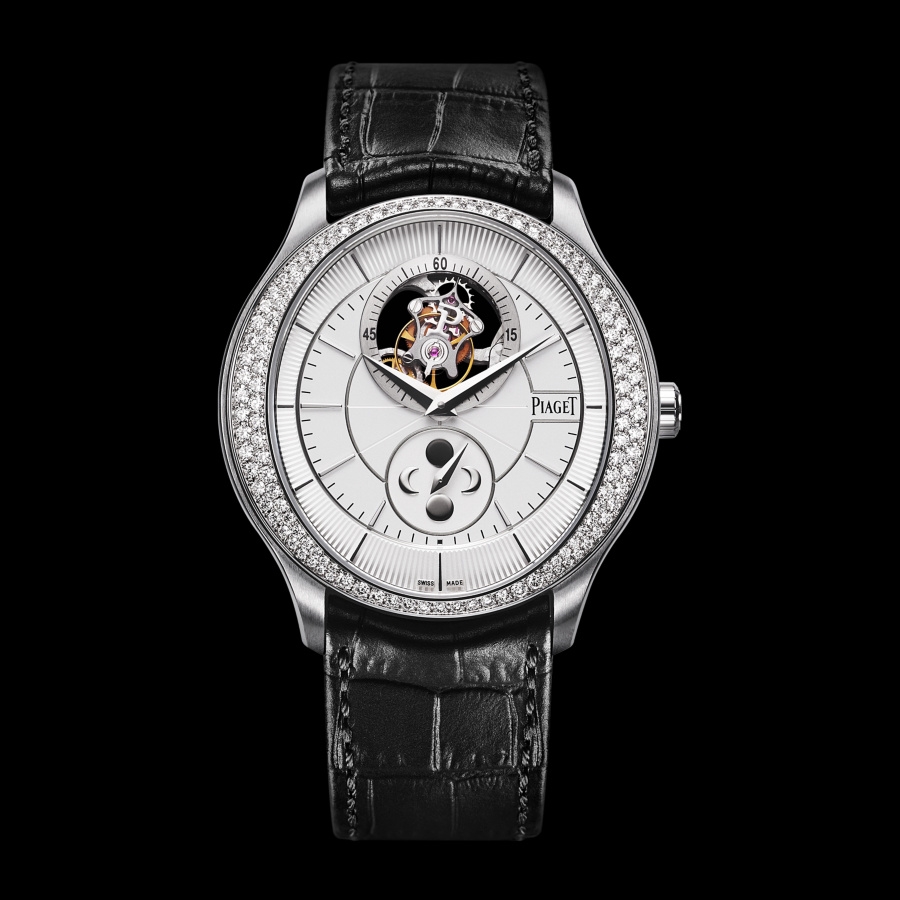 Piaget G0A37115 : Gouverneur Tourbillon Moonphase White Gold Diamond
