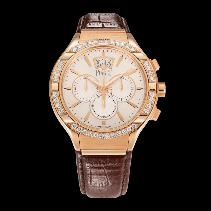 Piaget G0A38038 : Polo 43 Chronograph Pink Gold Diamond