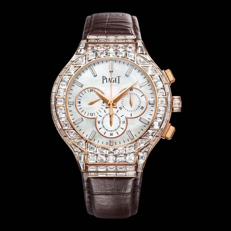Piaget G0A38102 : Polo 44 Chronograph Pink Gold Diamond
