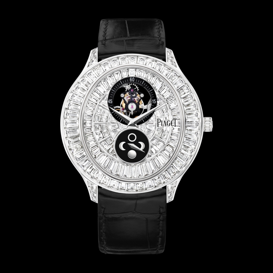 Piaget G0A38117 : Gouverneur Tourbillon Moonphase White Gold Full Diamond