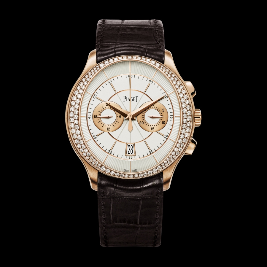 Piaget G0A39115 : Gouverneur Chronograph Pink Gold Diamond