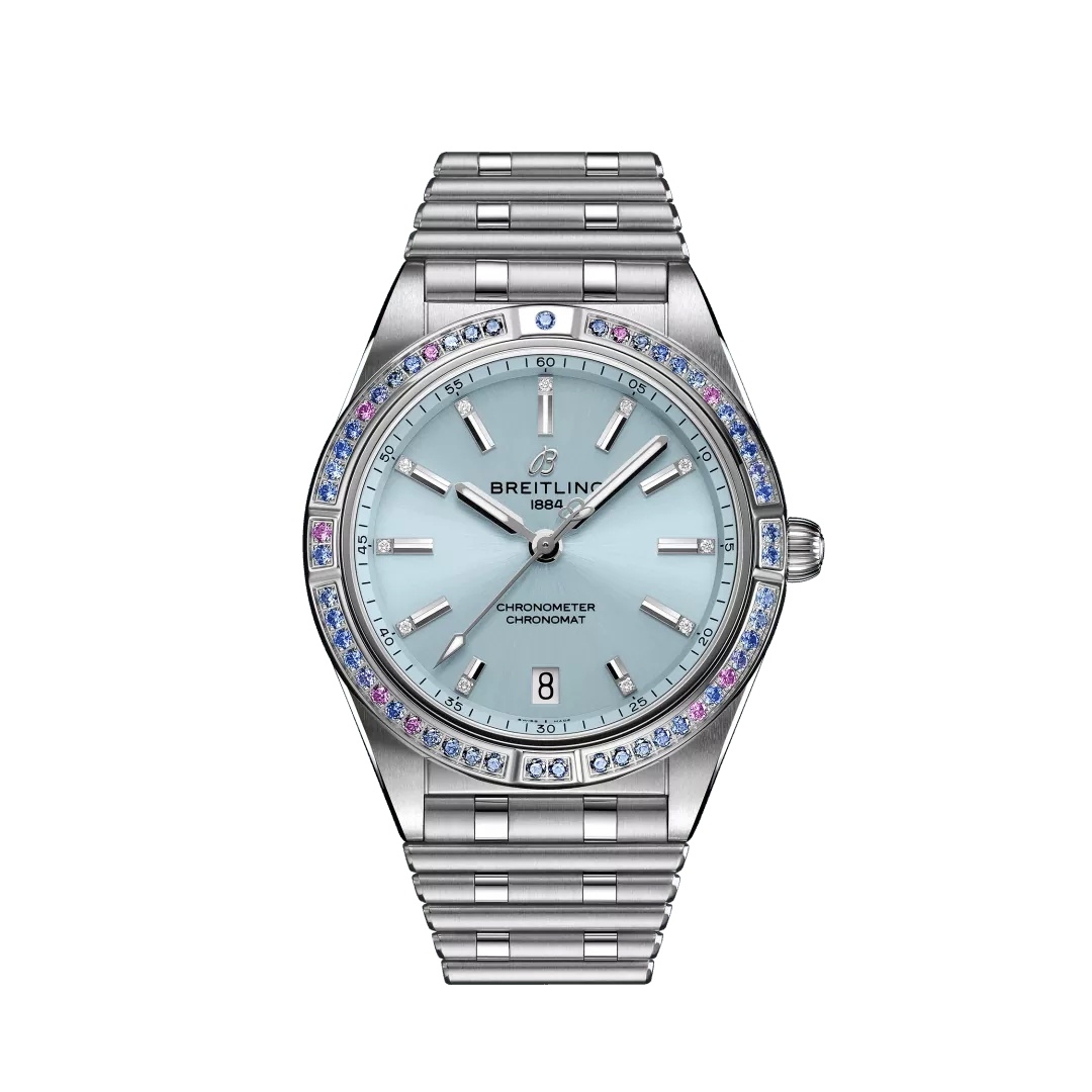 Breitling G10380611C1G1 : Chronomat Automatic 36 Stainless Steel - White Gold / Ice Blue / South Sea / Bracelet