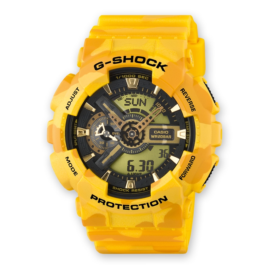 Casio GA-110CM-9A : GA-110CM-9A Yellow Camo