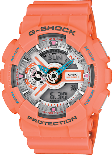 Casio GA-110DN-4A : GA-110-DN-4A Dusty Neon Peach