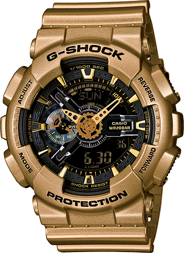 Casio GA-110GD-9B : GA-110GD-9B Black x Rose Gold