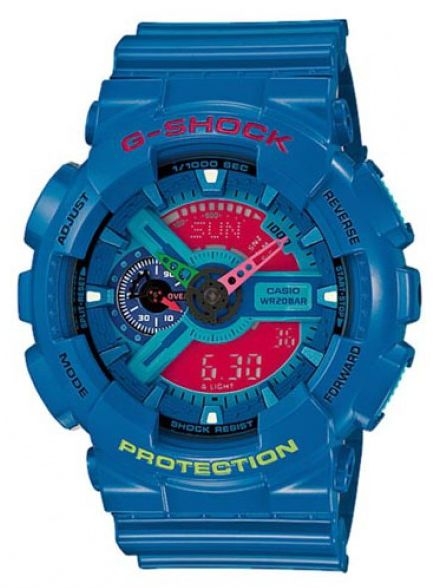 Casio GA-110HC-2A : GA-110HC-2A Blue Negative