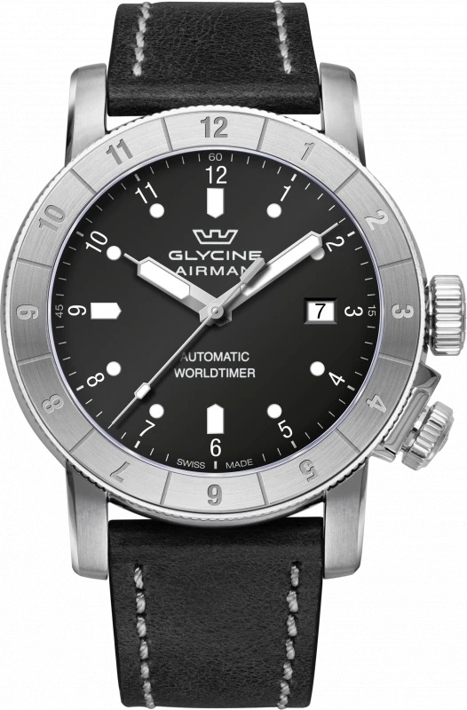 Glycine GL0063 : Airman 42 Automatic Stainless Steel / Black