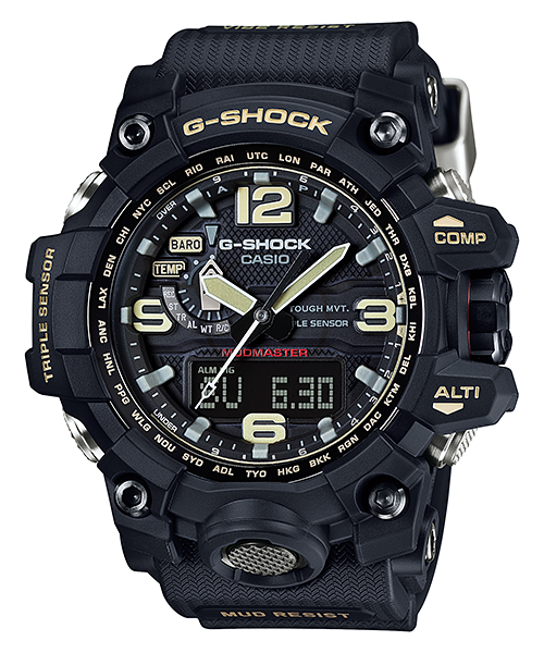 Casio GWG-1000-1A : G-Shock Mudmaster Triple Sensor Black / Black
