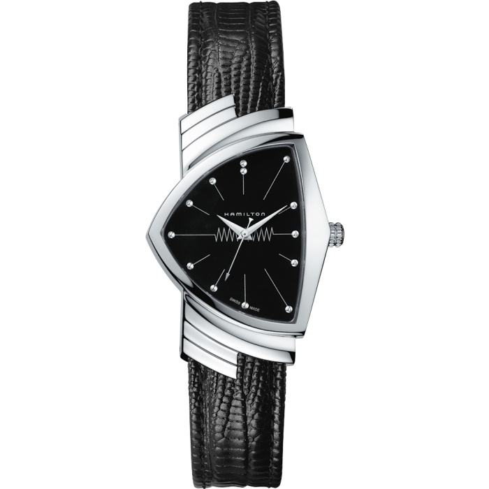 Hamilton H24411732 : Ventura Gents Stainless Steel / Black