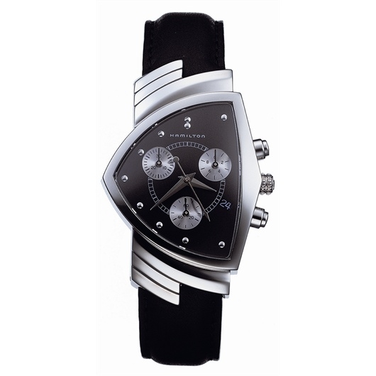 Hamilton H24412732 : Ventura Chrono Quartz 32.3 Stainless Steel / Black
