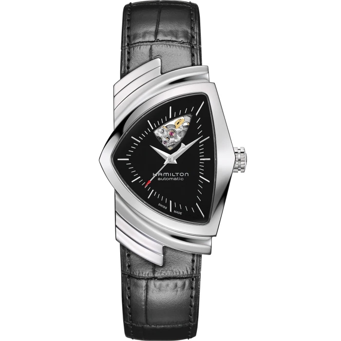Hamilton H24515732 : Ventura Open Heart Auto Stainless Steel / Black