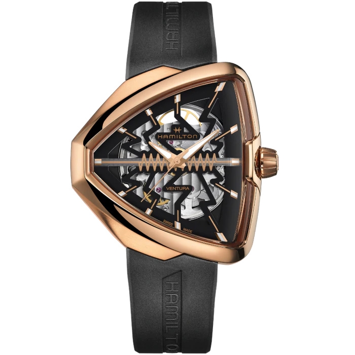 Hamilton H24525331 : Ventura Elvis80 Skeleton Rose Gold