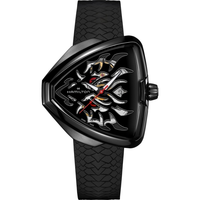 Hamilton H24535332 : Ventura Elvis80 Skeleton Dragon / Black