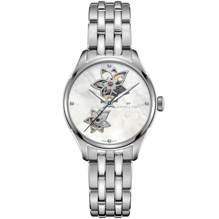 Hamilton H32115192 : Jazzmaster Open Heart 34 Stainless Steel / MOP / Bracelet