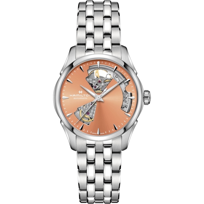 Hamilton H32215100 : Jazzmaster Open Heart 36 Stainless Steel / Apricot / Bracelet