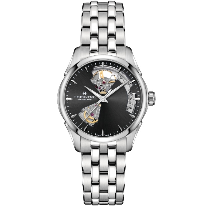 Hamilton H32215130 : Jazzmaster Open Heart 36 Stainless Steel / Black / Bracelet
