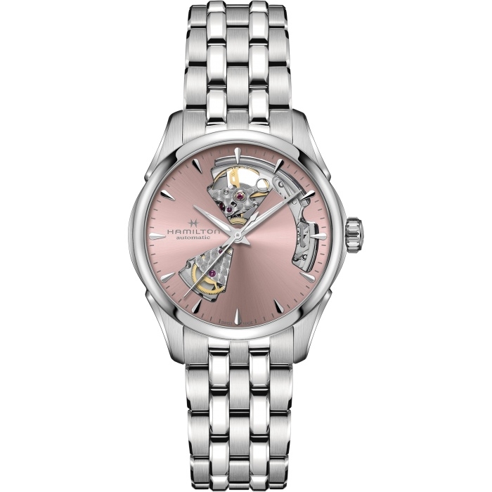 Hamilton H32215170 : Jazzmaster Open Heart 36 Stainless Steel / Pink / Bracelet