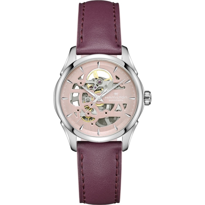 Hamilton H32265870 : Jazzmaster Skeleton Lady Auto 36 Stainless Steel / Pink