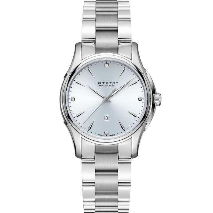 Hamilton H32315142 : Jazzmaster Lady Auto 34 Stainless Steel / Blue - Diamond / Bracelet