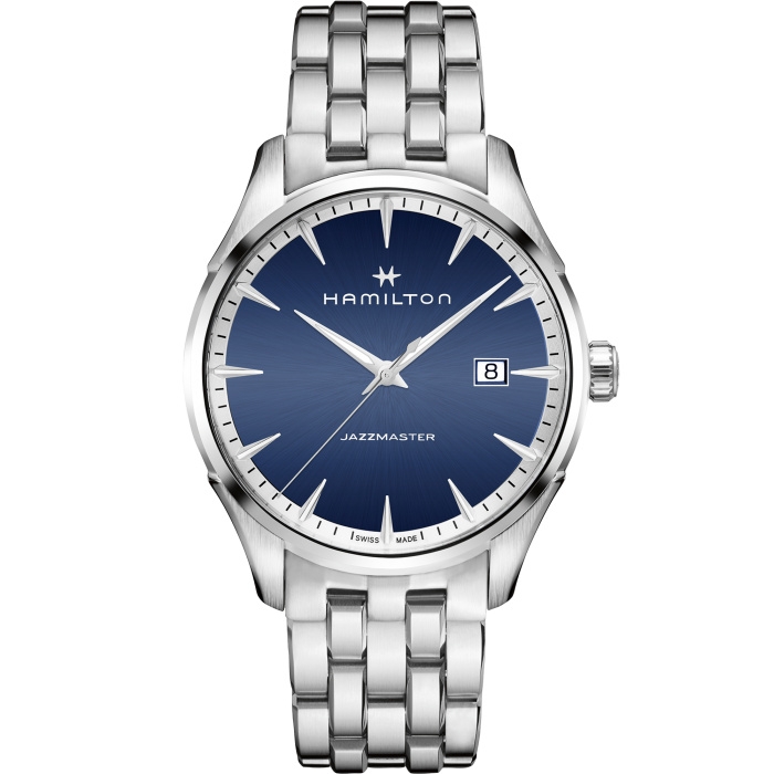 Hamilton H32451141 : Jazzmaster Quartz Stainless Steel / Blue