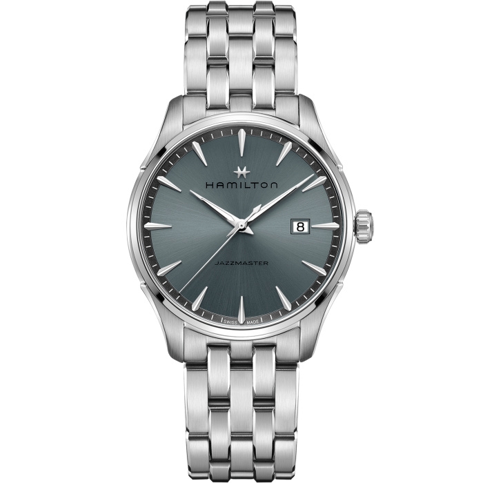 Hamilton H32451142 : Jazzmaster Quartz Stainless Steel / Blue / Bracelet