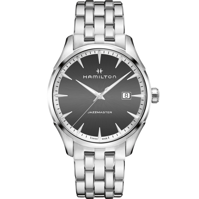Hamilton H32451181 : Jazzmaster Quartz Stainless Steel / Grey / Bracelet