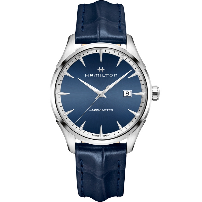Hamilton H32451641 : Jazzmaster Quartz Stainless Steel / Blue