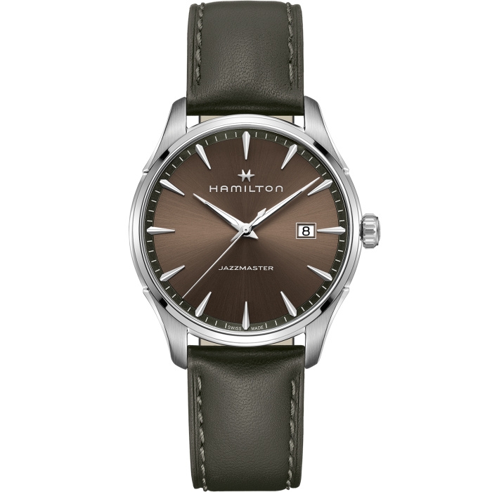 Hamilton H32451801 : Jazzmaster Quartz 40 Stainless Steel / Brown