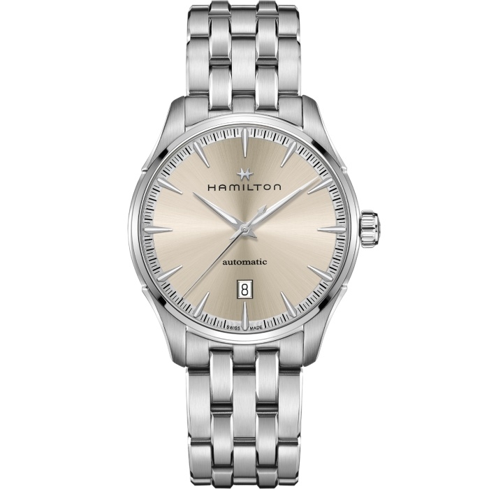 Hamilton H32475120 : Jazzmaster Auto 40 Stainless Steel / Beige / Bracelet