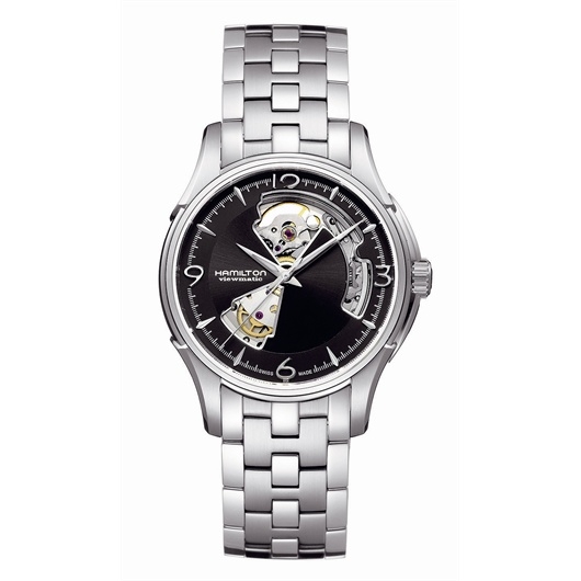Hamilton H32565135 : Jazzmaster Open Heart 40 Stainless Steel / Black / Bracelet