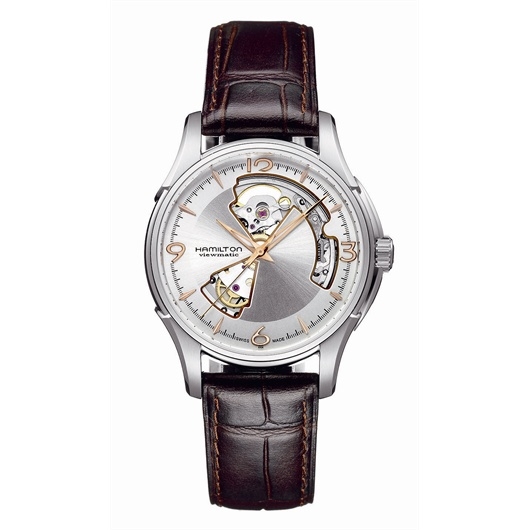 Hamilton H32565555 : Jazzmaster Open Heart 40mm Silver Dial
