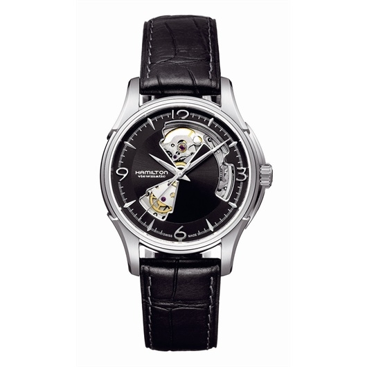 Hamilton H32565735 : Jazzmaster Open Heart 40mm Black Dial