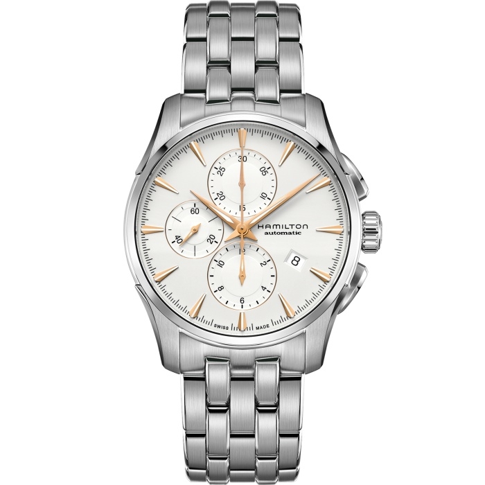Hamilton H32586111 : Jazzmaster Auto Chrono 42 Stainless Steel / Silver / Bracelet
